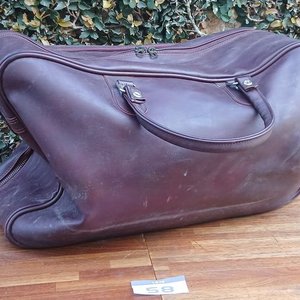 Bolso de Viaje Vintage Samsonite de Cuero Marrón - imagen 2