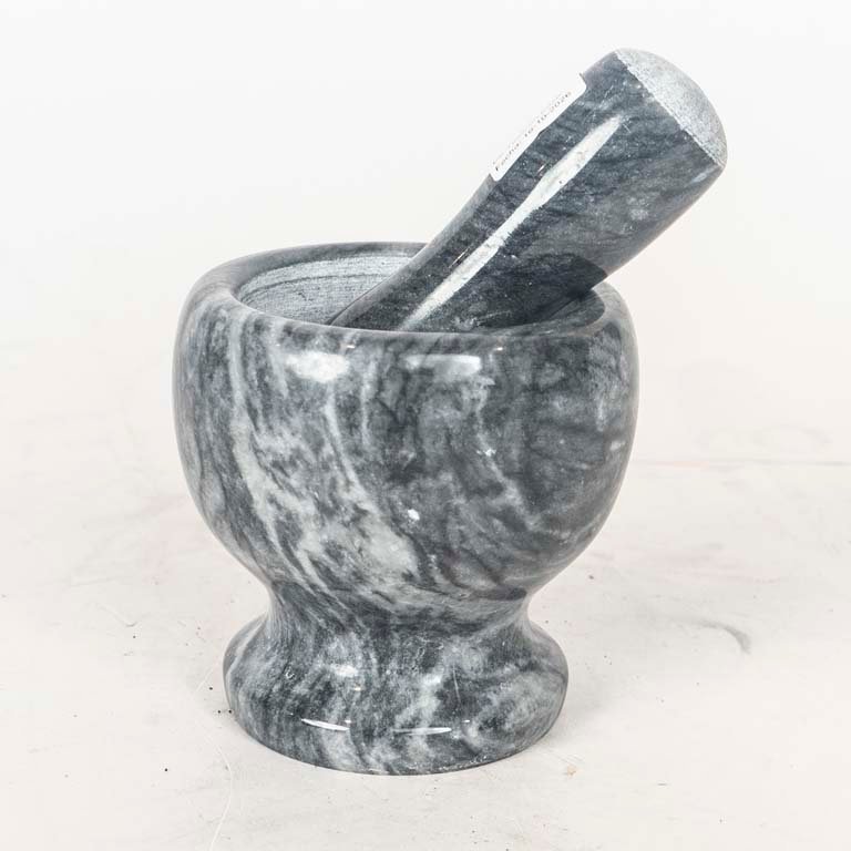 Mortero de Granito Gris con Mazo
