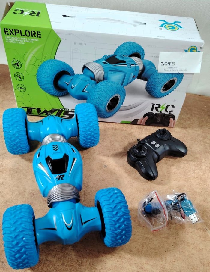 Radio Controlado Inalámbrico Recargable Todo Terreno Azul - imagen 2