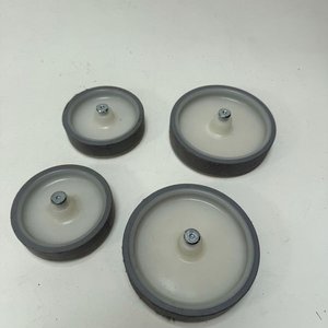 Set de 4 Ruedas Macizas para Carro o Mobiliario - imagen 4