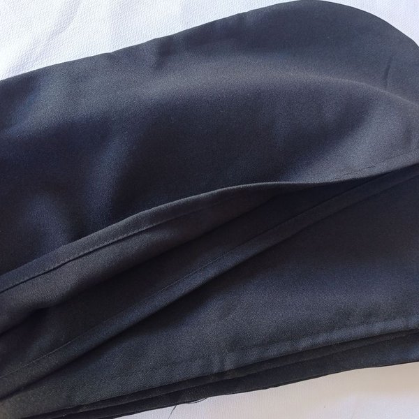 Fundas para respaldo de silla en tela negra - imagen 3