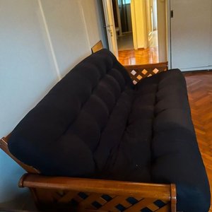 Sillón de Madera de Tres Cuerpos con Almohadones - imagen 1