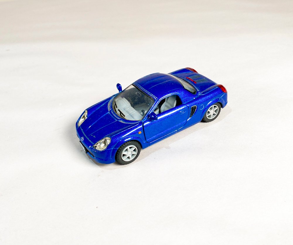 Auto a Escala Azul Toyota MR2 12 cm