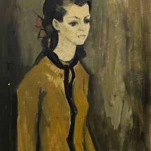 Lote siguiente: Oleo "Joven" de Manuel Lima, 1965