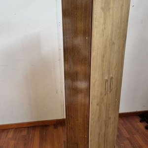 Placard Vertical Dos Puertas Simil Madera Roble Claro - imagen 3