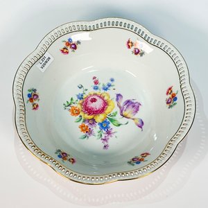 Frutera de Porcelana Bavaria Schumann Arzberg con Decoración Floral - imagen 3