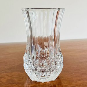Juego de 2 Floreros Antiguos Europeos de Cristal Tallado - imagen 4