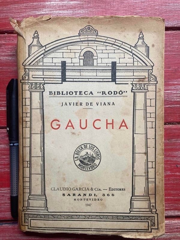 JAVIER DE VIANA, GAUCHA - Pintura en madera - imagen 1