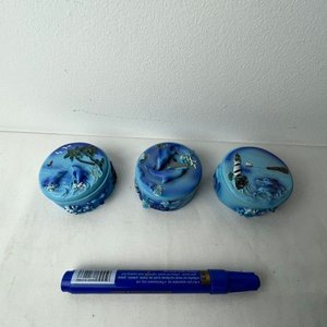 Set de 3 Alhajeros de Cerámica con Diseño Marino - imagen 2