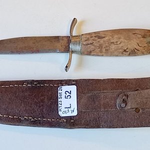 Cuchillo de Caza Erik Frost Mora Suecia con Vaina de Cuero - imagen 2
