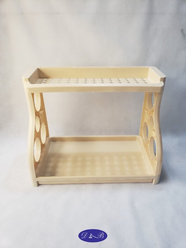 Organizador de Mesada o Cocina de Plástico Beige