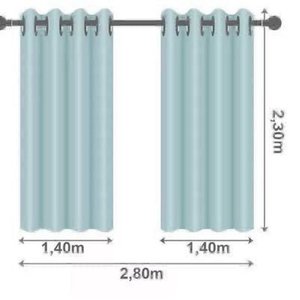 Juego de Dos Cortinas Voil Lisa Vida Fácil Branyl 1.40x2.40mts - imagen 5