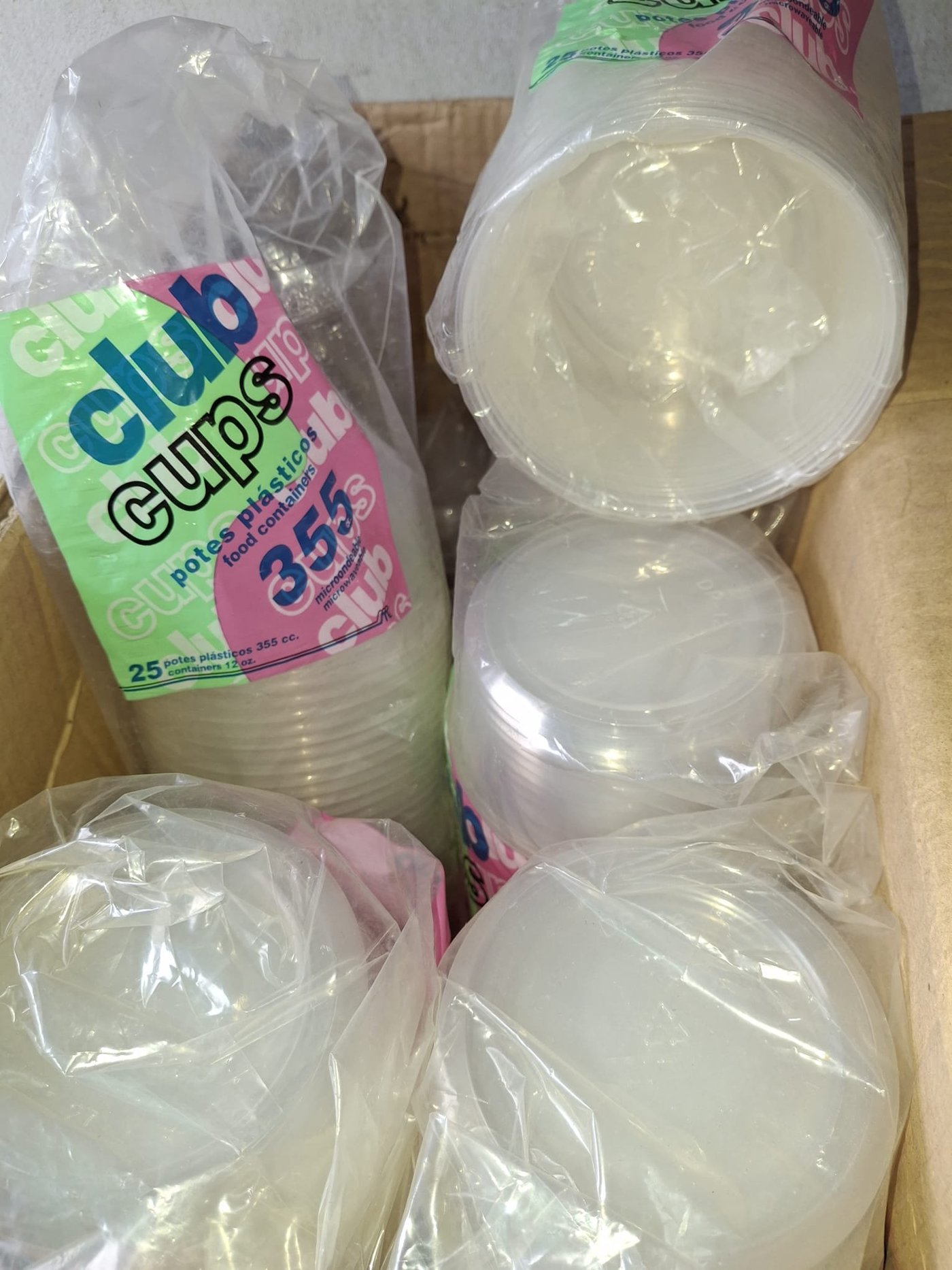 Paquetes de Vasos Plásticos Descartables (25 Unidades)