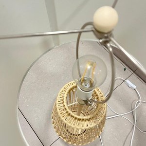 Lámpara de Mesa con Pantalla de Fibra Natural - imagen 2