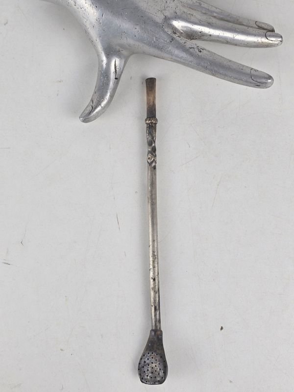 Bombilla de Plata Criolla para Mate