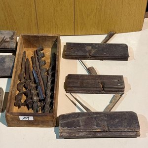 Lote de Mechas Antiguas y Cepillos para Cantos de Madera - imagen 3
