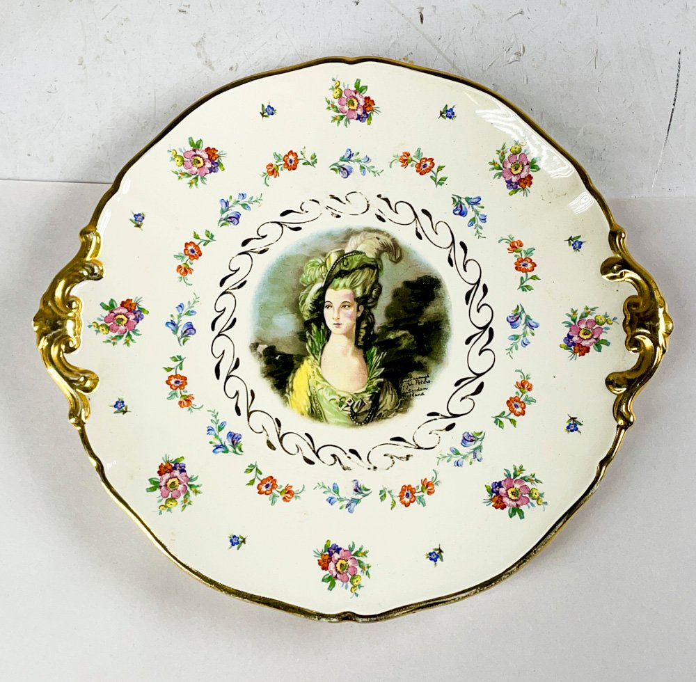 Porcelana francesa escena romántica - imagen 2