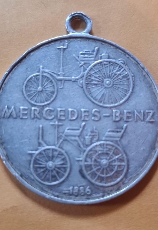 Medalla Mercedes Plata 1886 - Coin de plata con logo Mercedes-Benz - imagen 2