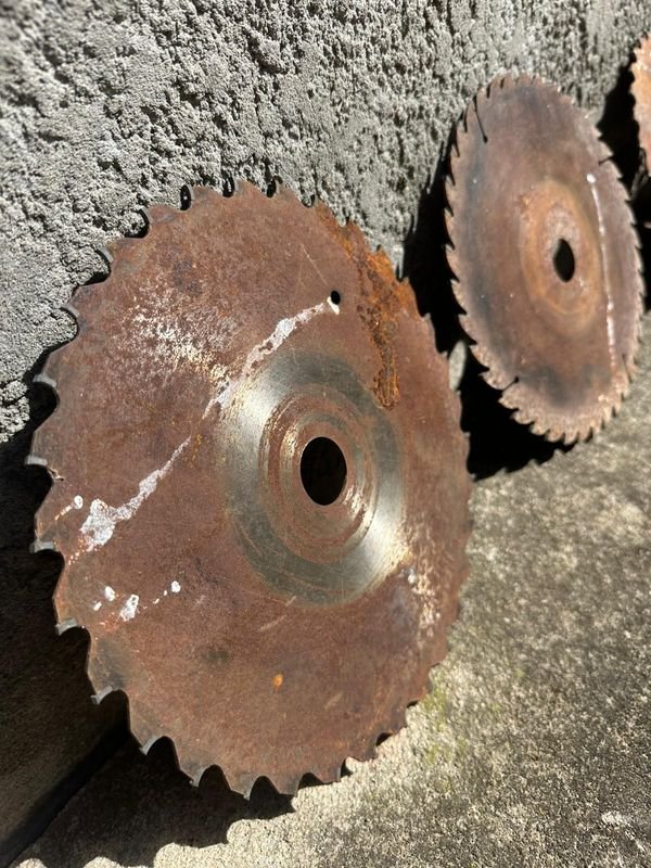 Discos de acero para sierra, en mal estado - imagen 2