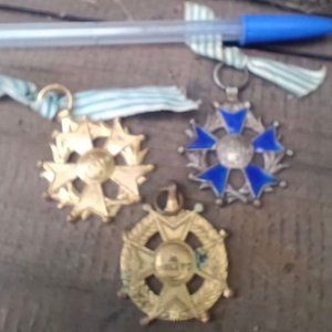 Lote siguiente: Lote de 3 Medallas al Mérito Antiguas, Año 1900