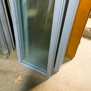 11 Puertas de Mueble Metálicas con Vidrio - Gris - imagen 4