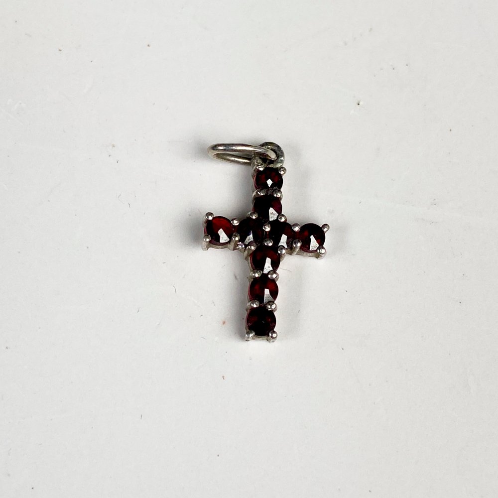 Cruz religiosa con colgante de plata - imagen 2