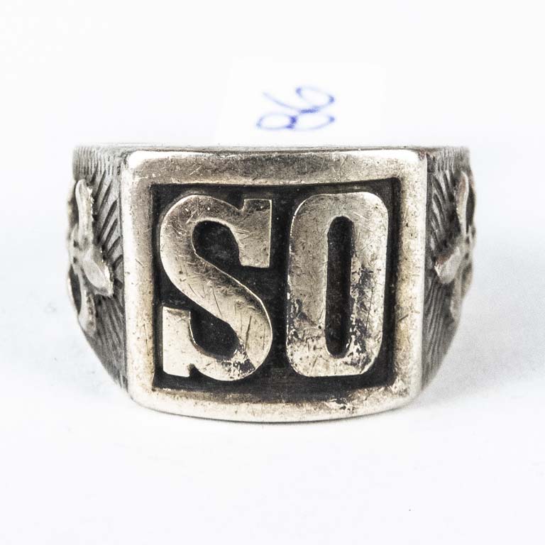 Anillo de plata con iniciales SO - Accesorio personal