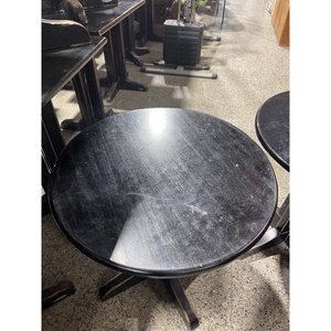 Par de Mesas de Bar Circulares de Madera Delfino Álvarez - imagen 2