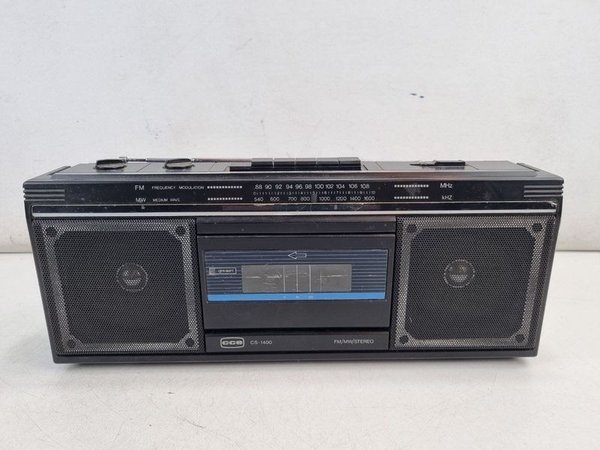Radio Grabador CCE CS-1400 Doble Pletina Negro Analógico FM/MW - imagen 1