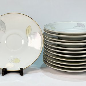 Doce Tazas de Porcelana Bavaria H&C Selb Germany con Platillos - imagen 3