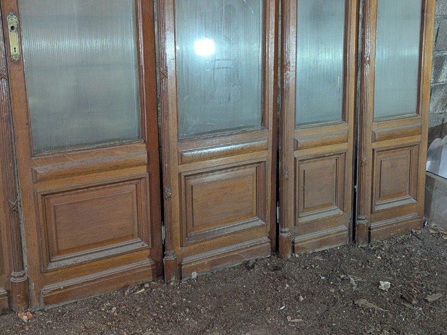 Puerta de madera antigua con seis paneles - imagen 13