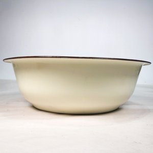 Palangana Beige Esmaltada con Flores - 40 cm - imagen 3
