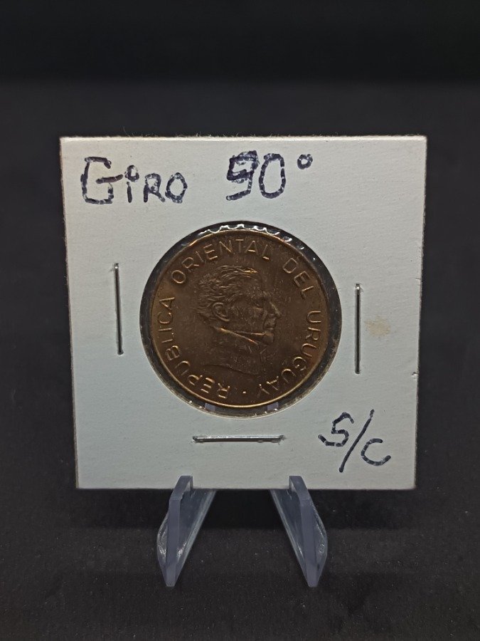 Moneda Uruguay 5 Pesos 2003 Error Giro 90° Sin Circular