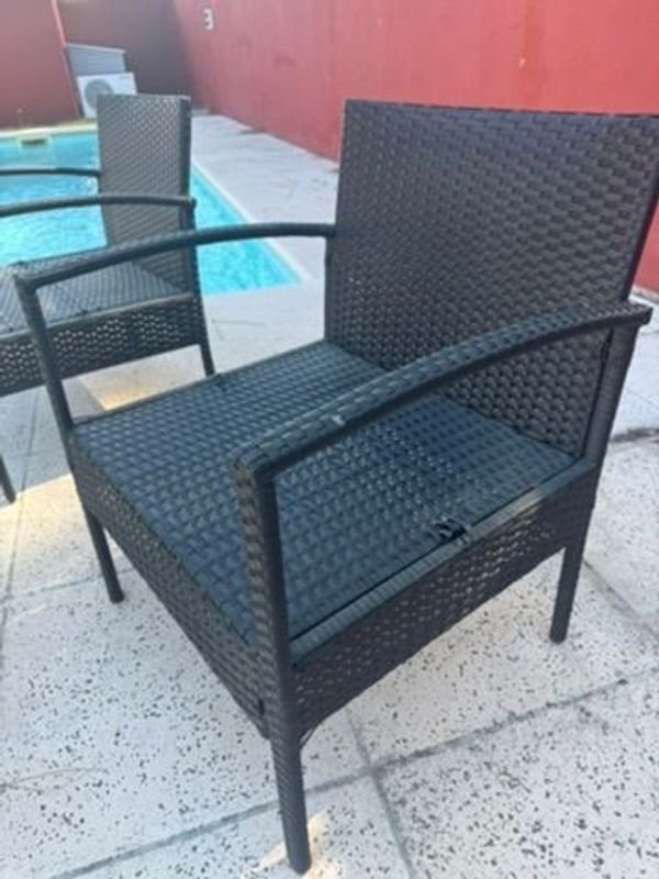 Juego de muebles de exterior de ratán plástico - imagen 5