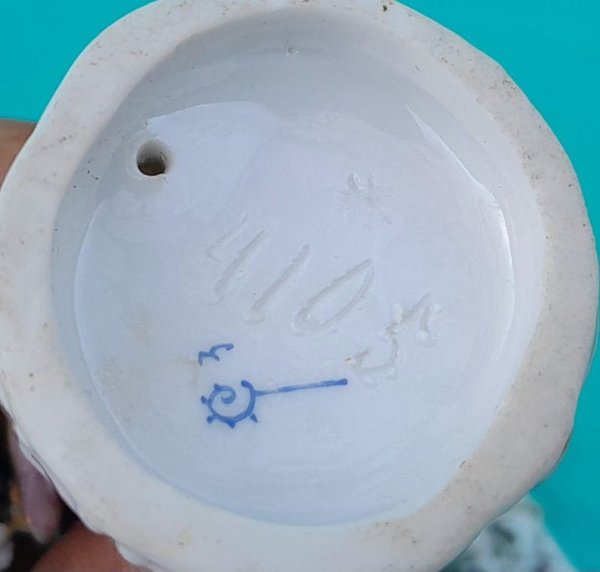 Par de antiguas figuras de porcelana Alemana - imagen 7