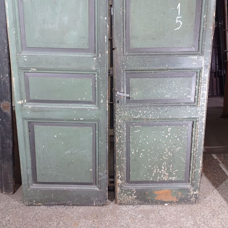 Puertas antiguas de tablero en pinotea para decoración - imagen 2