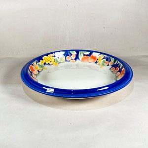 Lote anterior: Centro de Cerámica Italiana "Vany Boutique" con Decorado Floral y Borde Azul