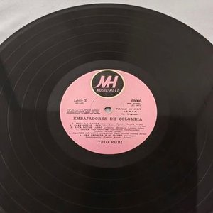 Disco de Vinilo "Embajadores de Colombia" por Trío Rubí - imagen 4