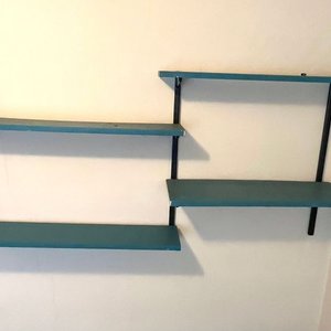 Estantería de Pared Azul de 4 Niveles - imagen 4