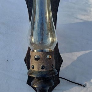 Aplique de Pared Rústico con Tubo de Vidrio - imagen 4