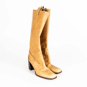 Botas Altas de Cuero Italianas Talle 9 1/2 M - imagen 1