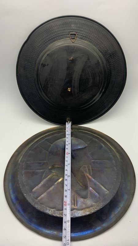 Platos de colgar de cobre repujado - imagen 3
