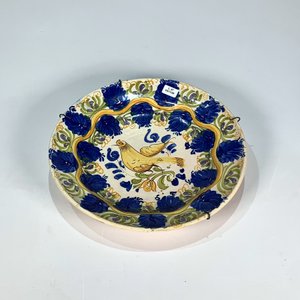 Lote anterior: Plato Decorativo Cerámica Hondo Ave Amarillo Flores Azules 30cm