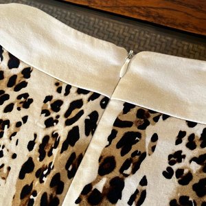 Vestido Animal Print Blanco Talle M Algodón Grueso - imagen 3