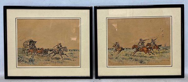 Lote anterior: Pintura de Enrique Castells Capurro - Escena de gauchos