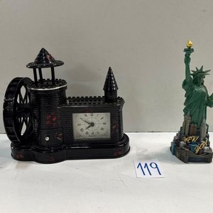Reloj con Adorno de la Estatua de la Libertad y Molino - imagen 3