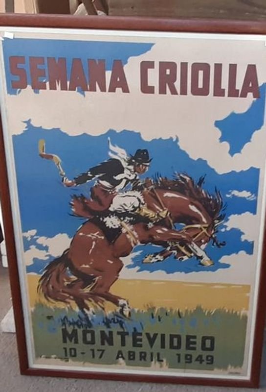 Lote anterior: CUADRO MARCO DE MADERA Y VIDRIO CON AFICHE SEMANA CRIOLLA MONTEVIDEO 1949