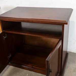 Mueble de TV Rodante con Puertas y Mesita Circular - imagen 3