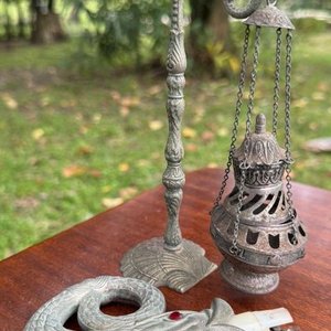2 adornos en metal - imagen 2