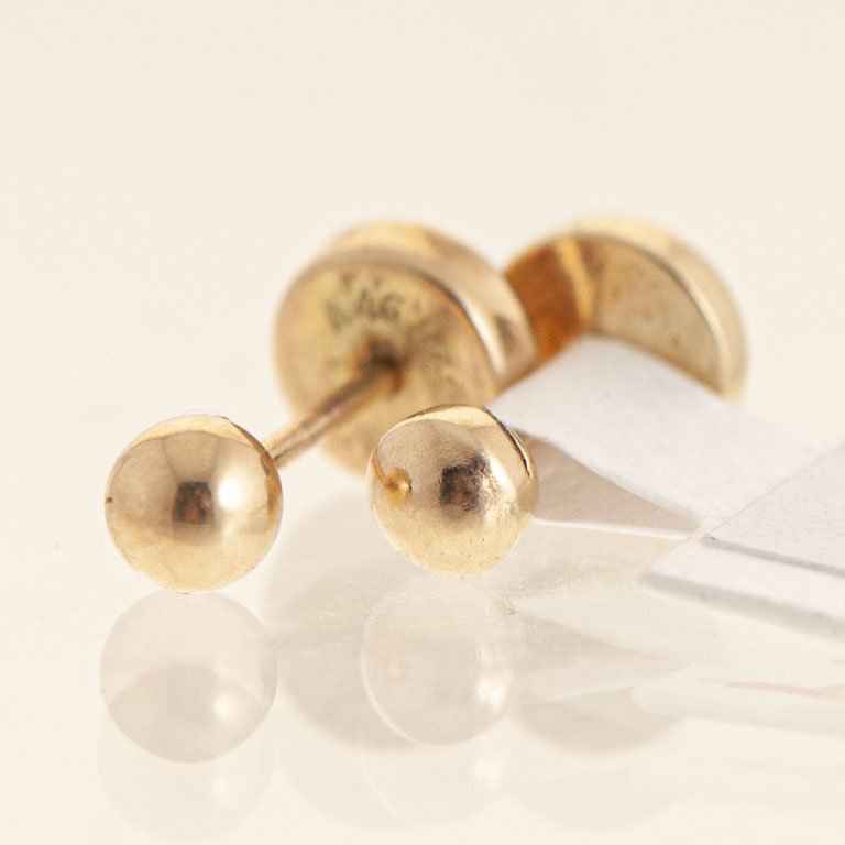Pare de aretes de oro 18k - imagen 1